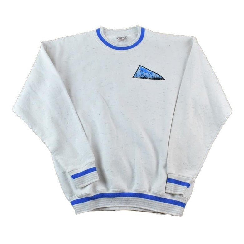 Vintage 1990s Long Lake Eveleth Minnesota Crewneck Sweatshirt Made In USA Men's Large from propervintagecanada