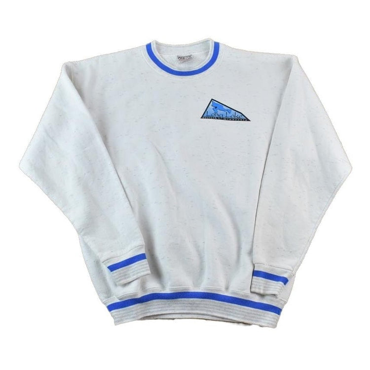 Vintage 1990s Long Lake Eveleth Minnesota Crewneck Sweatshirt Made In USA Men's Large from propervintagecanada