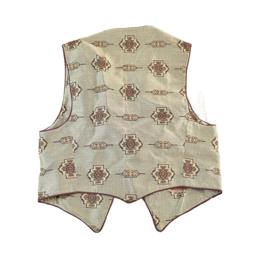 Vintage 1990s Longhorn Western Aztec Vest Women's M from propervintagecanada