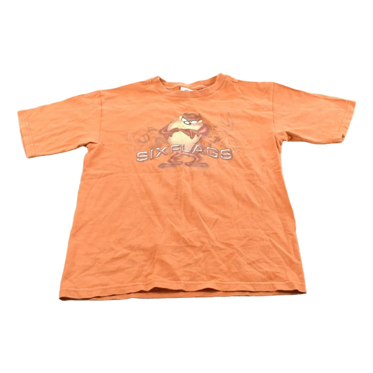 Vintage 1990s Looney Toons Six Flags Tasmanian Devil Graphic T Shirt Men's S from propervintagecanada