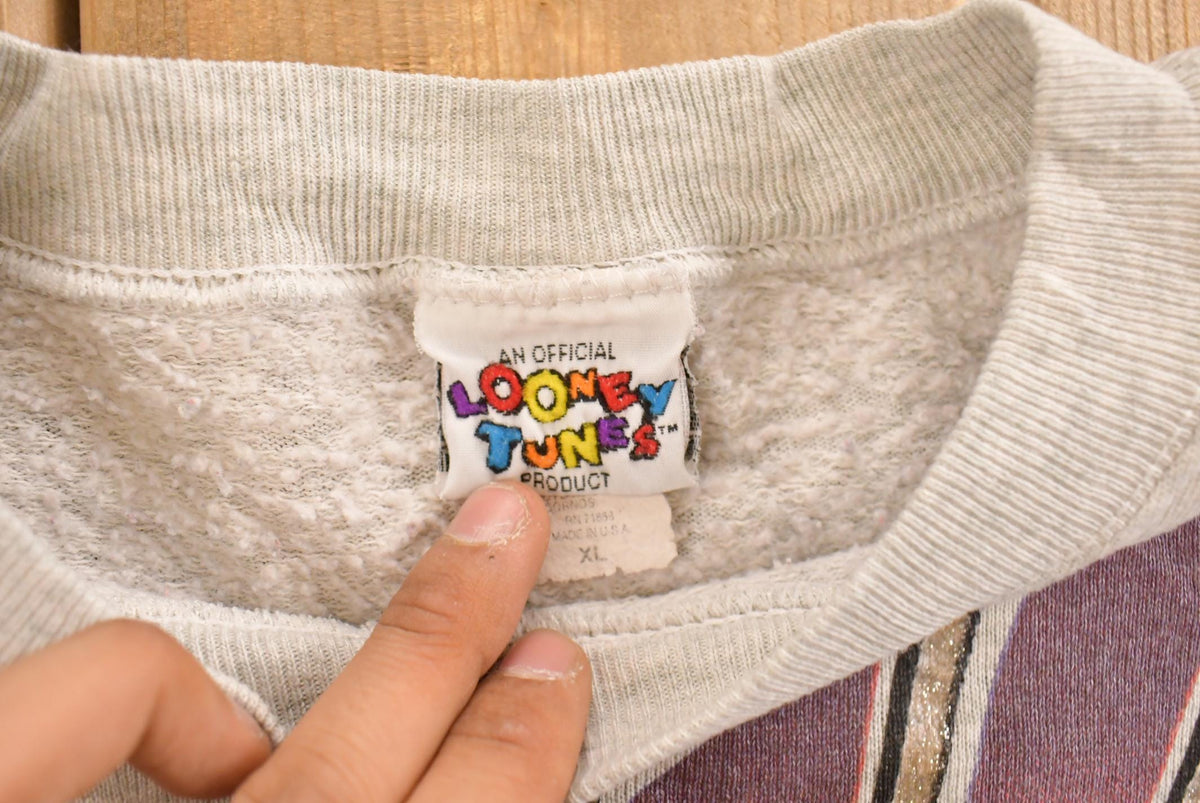 Vintage 1990s Looney Tunes Back off Buddy Crewneck Sweatshirt Men's XL from propervintagecanada
