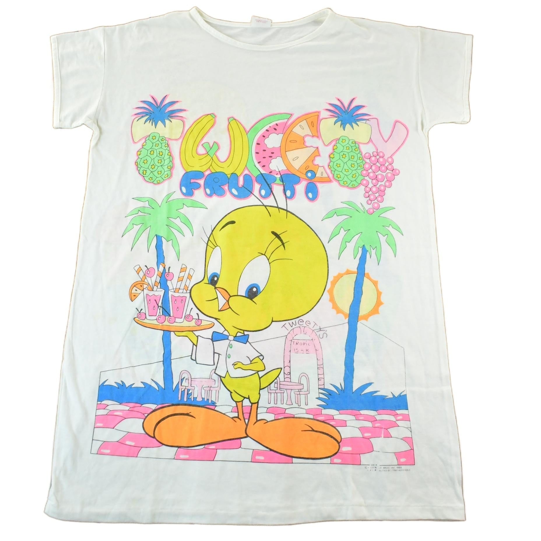 Vintage 1990s Looney Tunes Cartoon Promo Sleeping T-Shirt Men's Large from propervintagecanada