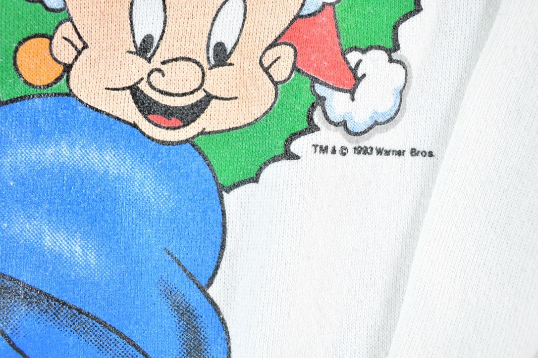 Vintage 1990s Looney Tunes Christmas Crewneck Men's Large from propervintagecanada