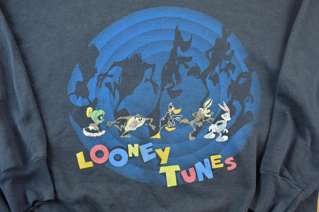 Vintage 1990s Looney Tunes Crewneck Sweatshirt Made In USA Men's XL from propervintagecanada