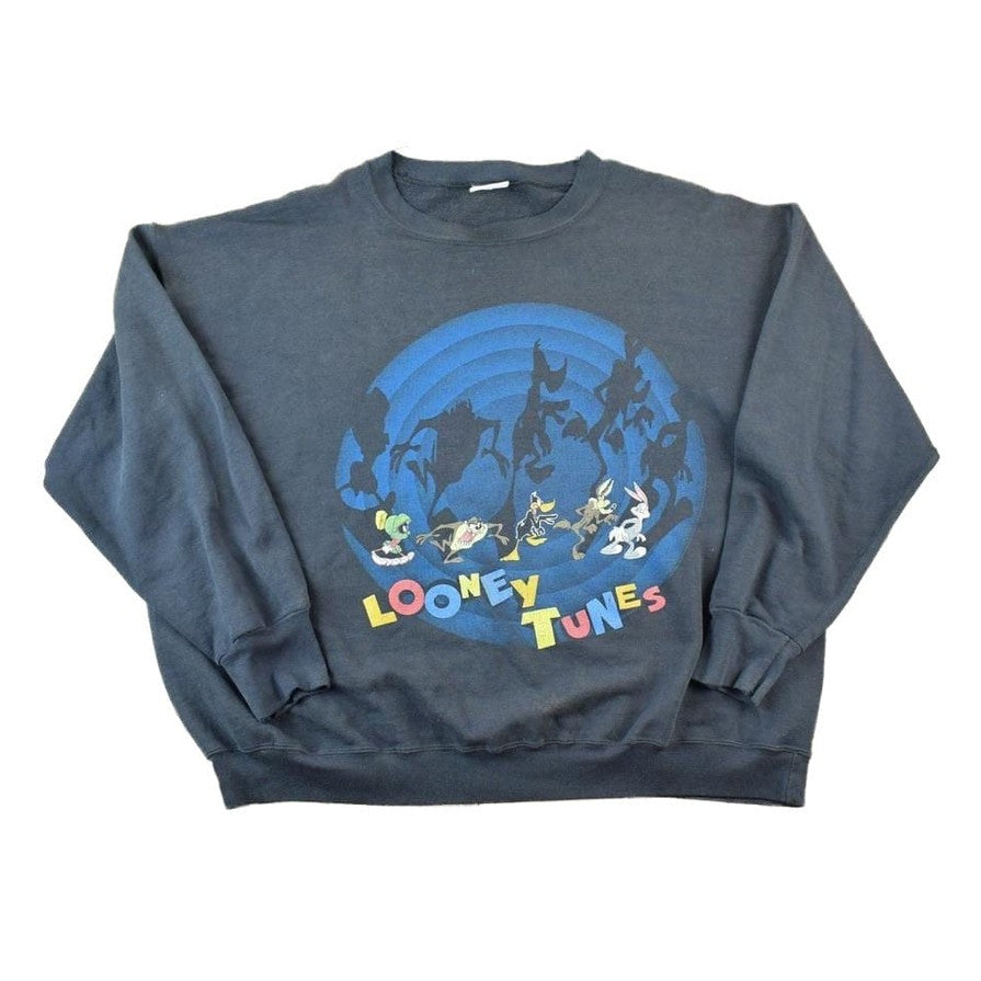 Vintage 1990s Looney Tunes Crewneck Sweatshirt Made In USA Men's XL from propervintagecanada