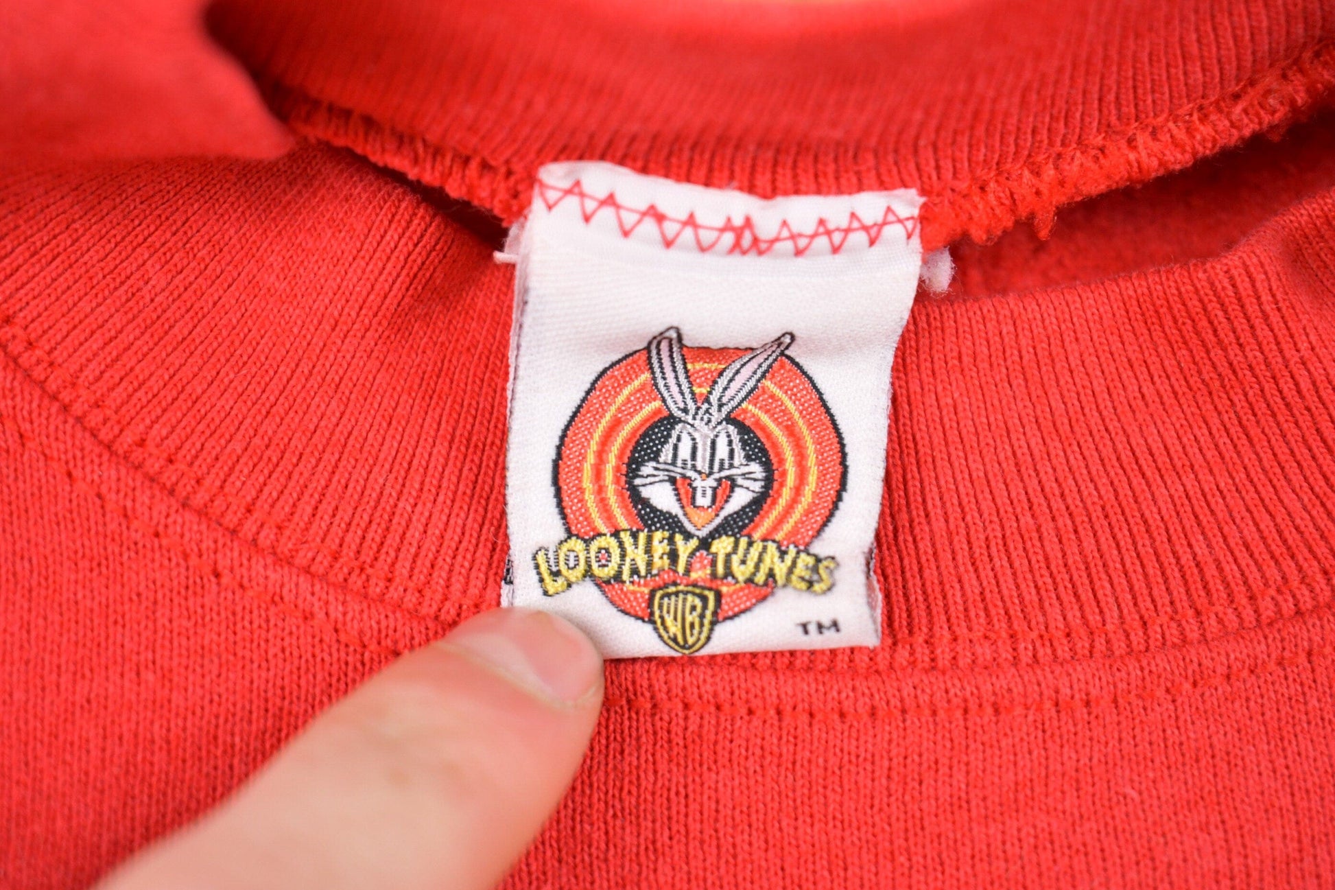 Vintage 1990s Looney Tunes Graphic Sweatshirt Men's Small from propervintagecanada
