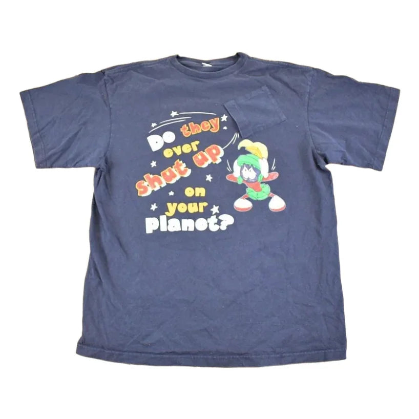 Vintage 1990s Looney Tunes Marvin The Martian T Shirt Mens L from propervintagecanada