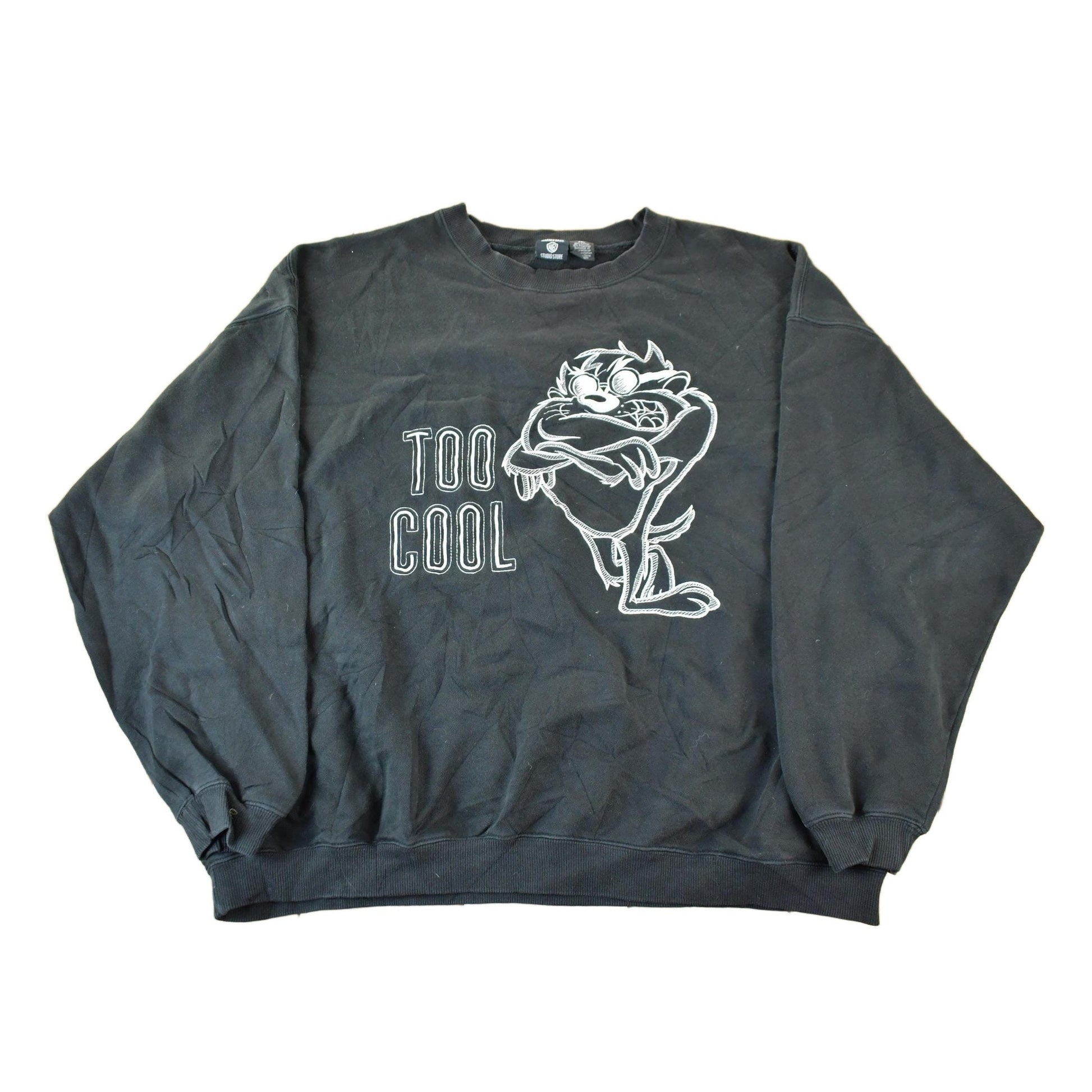 Vintage 1990s Looney Tunes Taz Tasmanian Devil Crewneck Sweatshirt Men's 2XL from propervintagecanada
