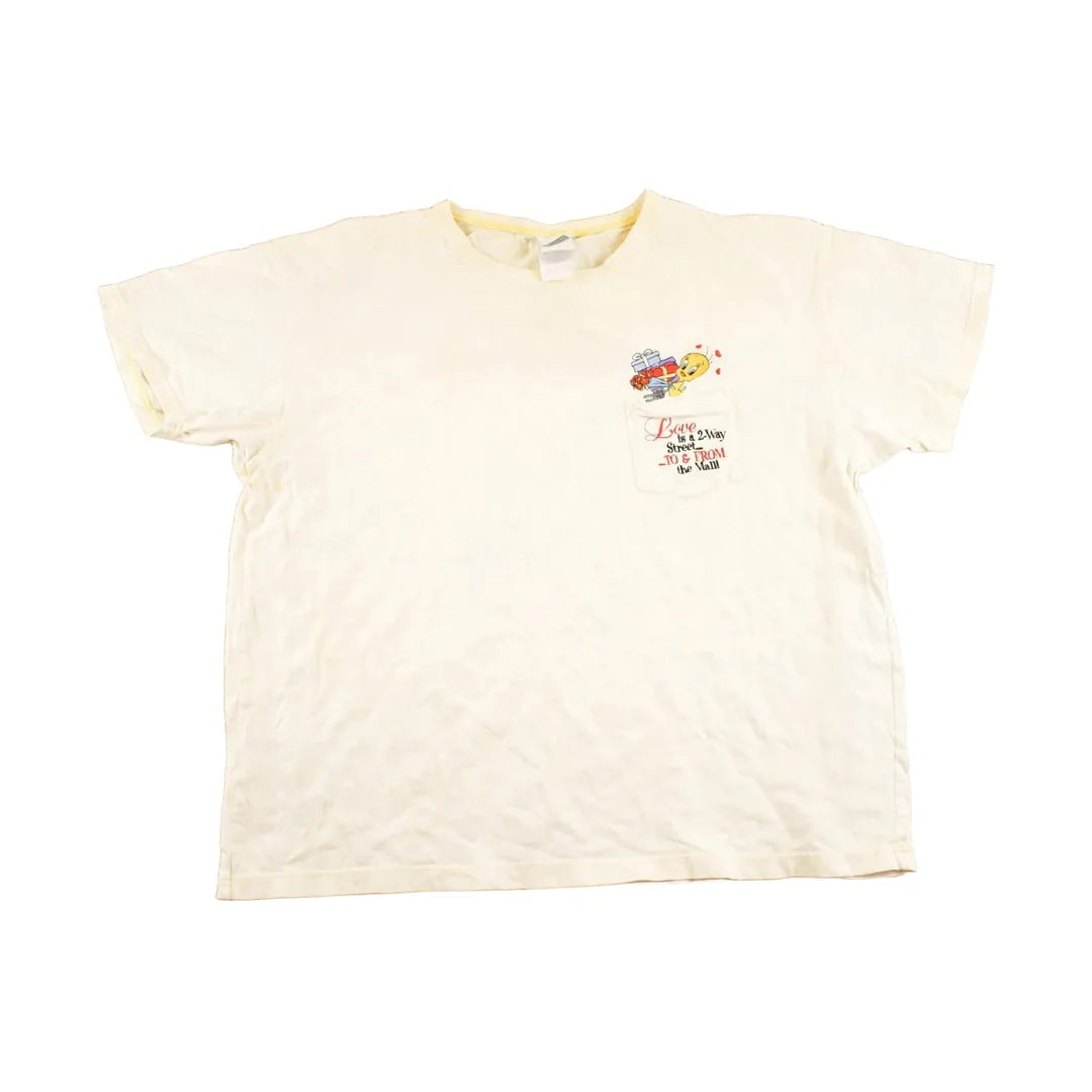Vintage 1990s Looney Tunes Tweety Bird Mall T Shirt Womens XL from propervintagecanada