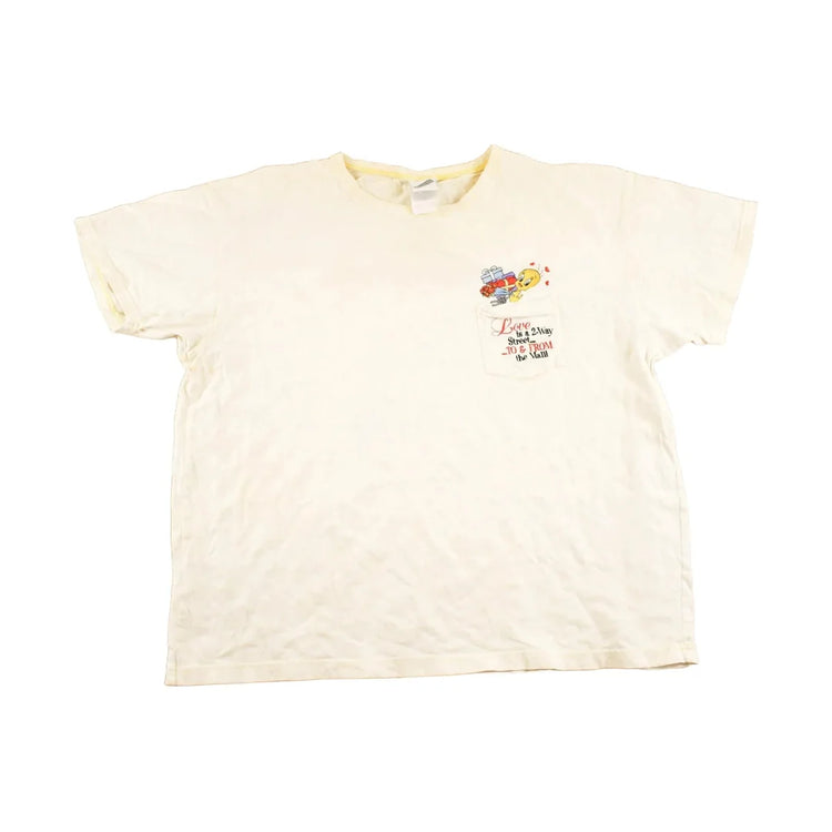 Vintage 1990s Looney Tunes Tweety Bird Mall T Shirt Womens XL from propervintagecanada