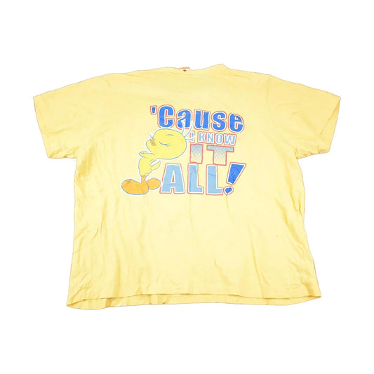 Vintage 1990s Looney Tunes Tweety Bird My Opinion Souvenir T-Shirt Women's XXL from propervintagecanada