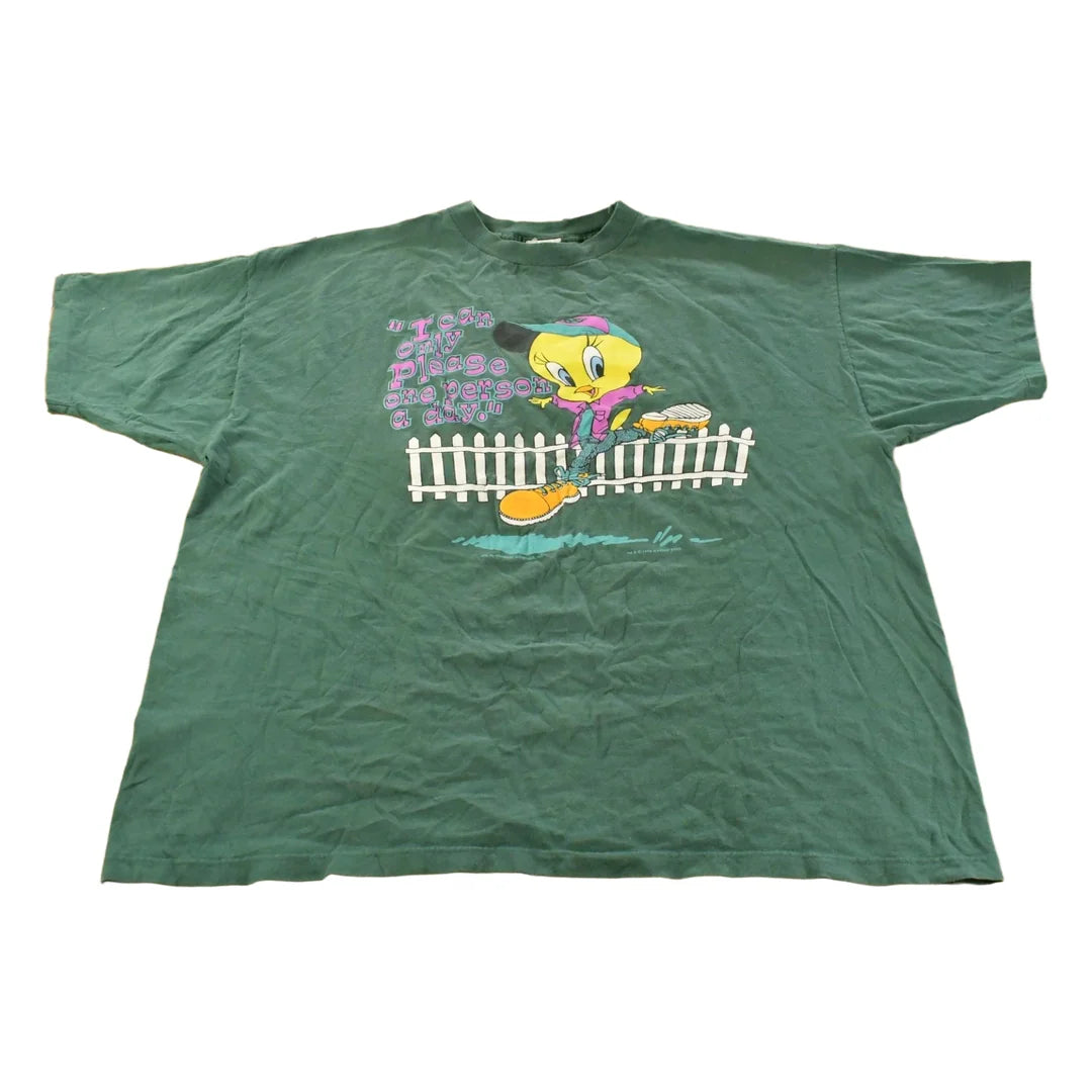 Vintage 1990s Looney Tunes Tweety Bird T-Shirt Men's 3X from propervintagecanada