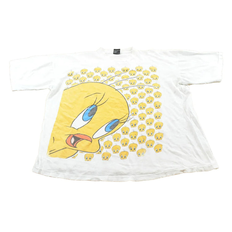 Vintage 1990s Looney Tunes Tweety Bird T-Shirt Men's XL from propervintagecanada
