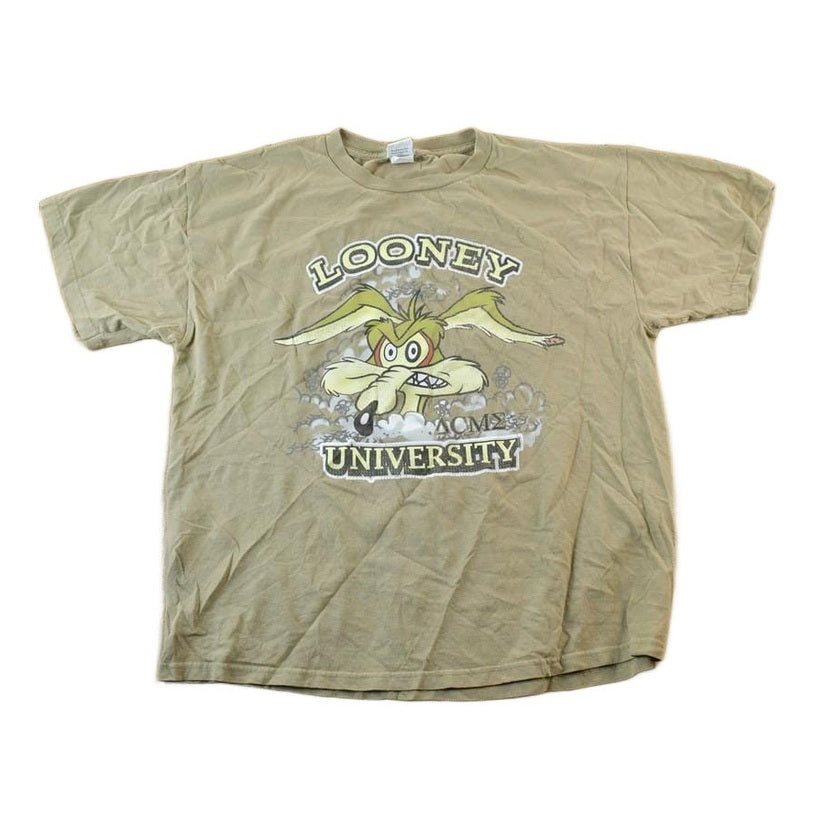 Vintage 1990s Looney Tunes Wylie Coyote Cartoon Promo T-Shirt Men's XL from propervintagecanada