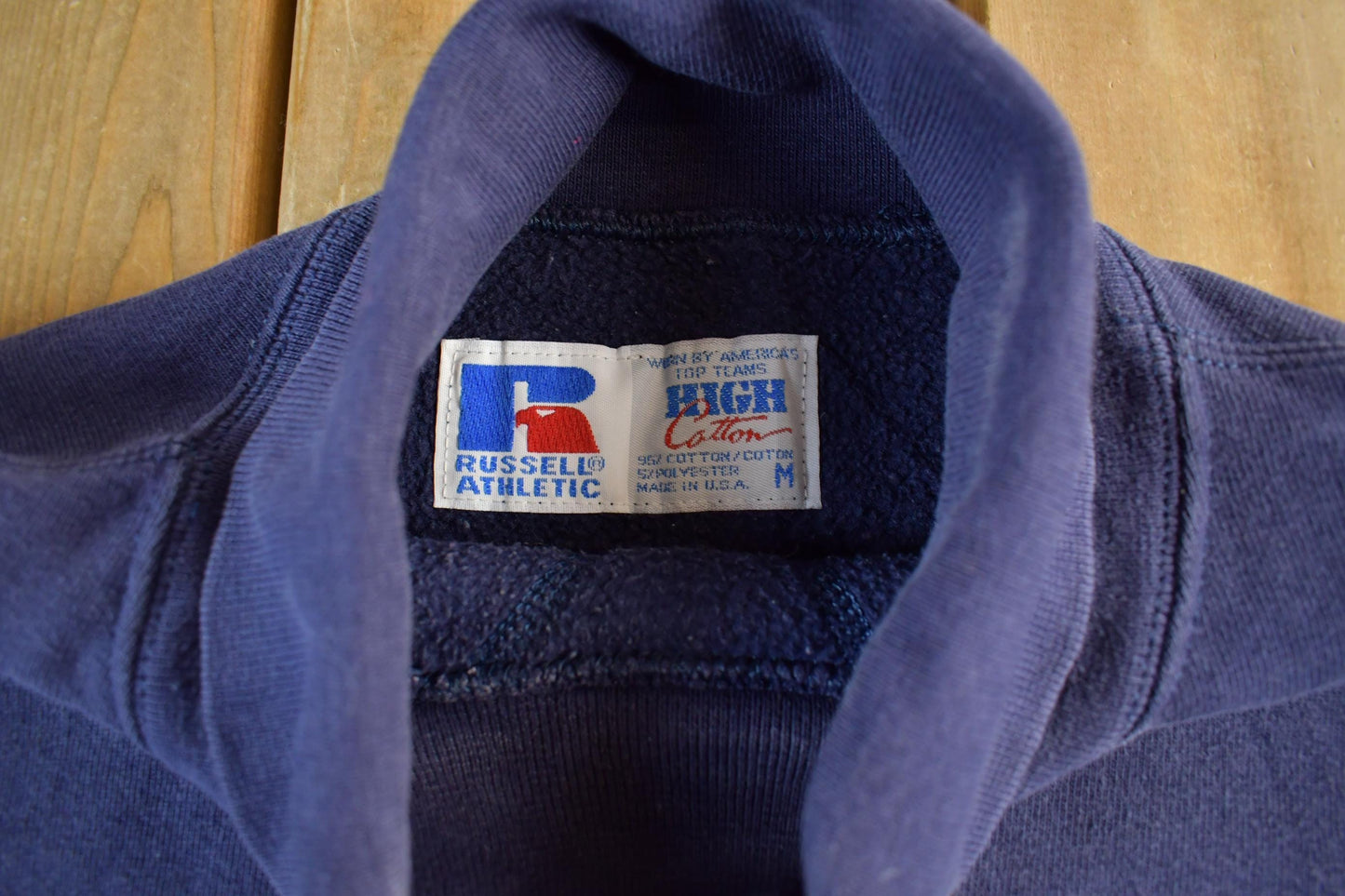 Vintage 1990s Loras College Collegiate Turtleneck Sweatshirt Men's M from propervintagecanada