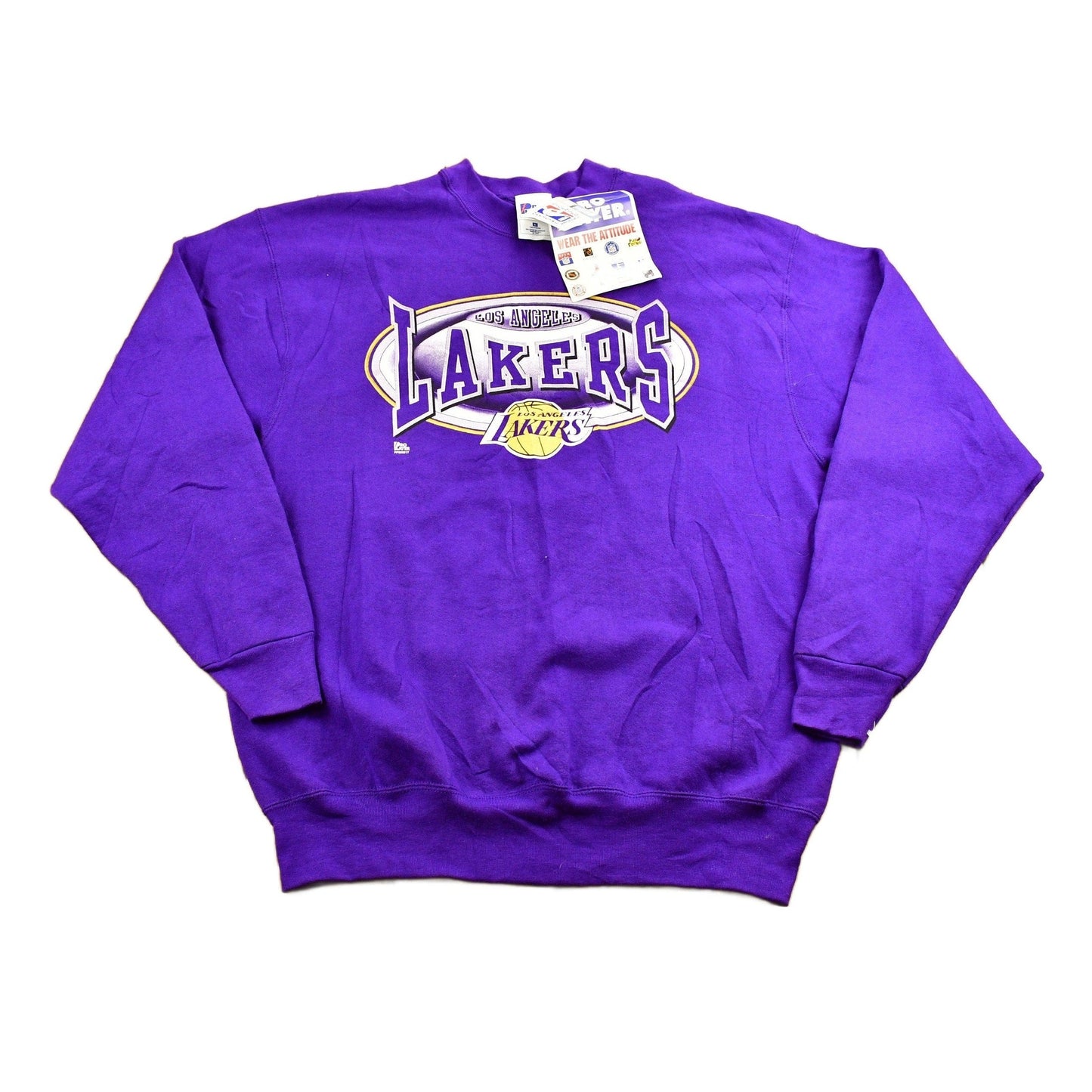 Vintage 1990s Los Angeles Lakers NBA Pro Player Crewneck Sweatshirt NWT Men's XL from propervintagecanada