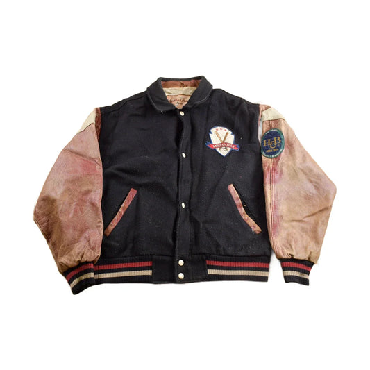 Vintage 1990s Louisville Slugger Baseball Leather Varsity Jacket Men's XL from propervintagecanada