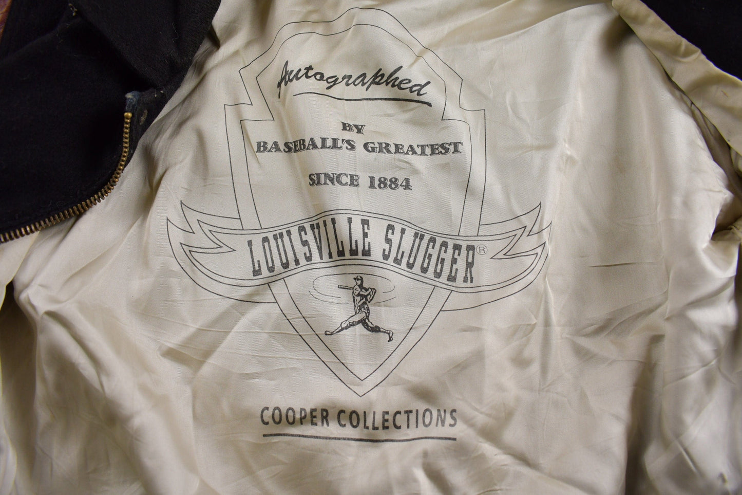 Vintage 1990s Louisville Slugger Baseball Leather Varsity Jacket Men's XL from propervintagecanada