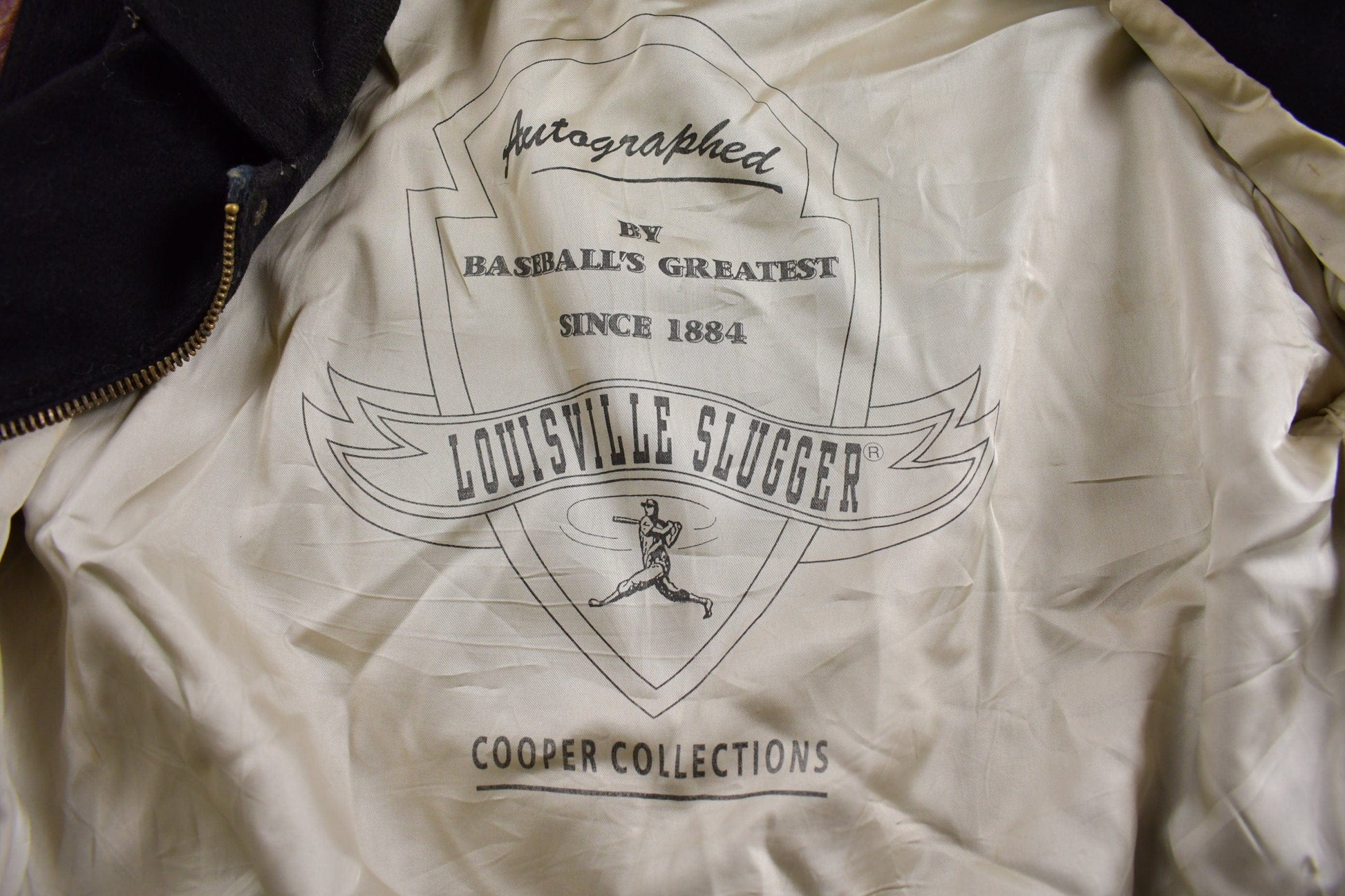 Vintage 1990s Louisville Slugger Baseball Leather Varsity Jacket Men's XL from propervintagecanada