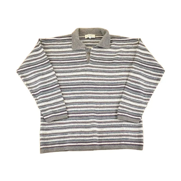 Vintage 1990s LTD Jeanswear Quarter Button Knit Sweater Men's L from propervintagecanada