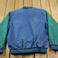 Vintage 1990s Luna Pier Denim Varsity Jacket Men's Large from propervintagecanada
