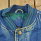 Vintage 1990s Luna Pier Denim Varsity Jacket Men's Large from propervintagecanada