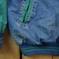 Vintage 1990s Luna Pier Denim Varsity Jacket Men's Large from propervintagecanada
