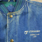 Vintage 1990s Luna Pier Denim Varsity Jacket Men's Large from propervintagecanada
