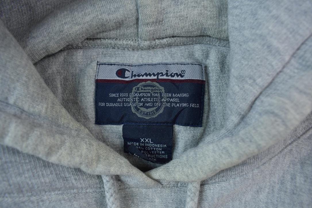 Vintage 1990s Luther College Champion Hoodie Men's 2XL from propervintagecanada