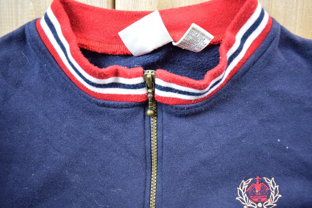 Vintage 1990s Mac Gregor Colour Block Crewneck Sweatshirt Men's XL from propervintagecanada