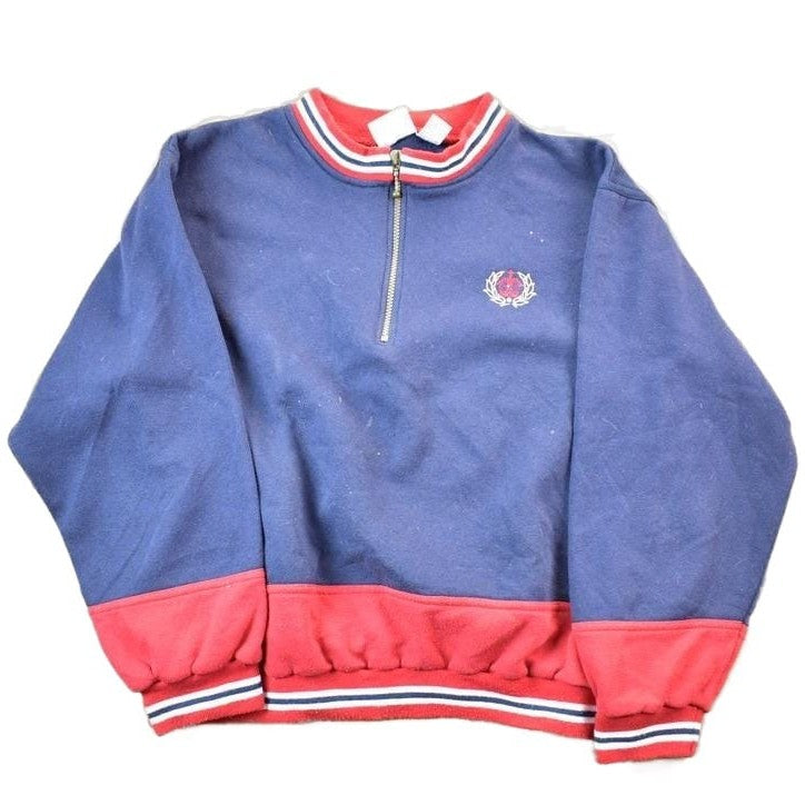 Vintage 1990s Mac Gregor Colour Block Crewneck Sweatshirt Men's XL from propervintagecanada