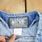 Vintage 1990s Machine Denim Jean Jacket Vest Men's Large from propervintagecanada