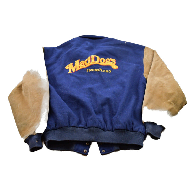 Vintage 1990s Mad Dogs Hong Kong Wool Varsity Jacket Wool Men's XL from propervintagecanada