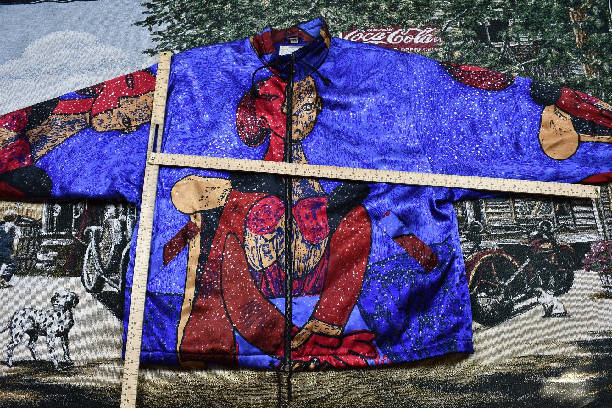 Vintage 1990s Maggie Lawrence All Over Print Full Zip Windbreaker Women's 2XL from propervintagecanada