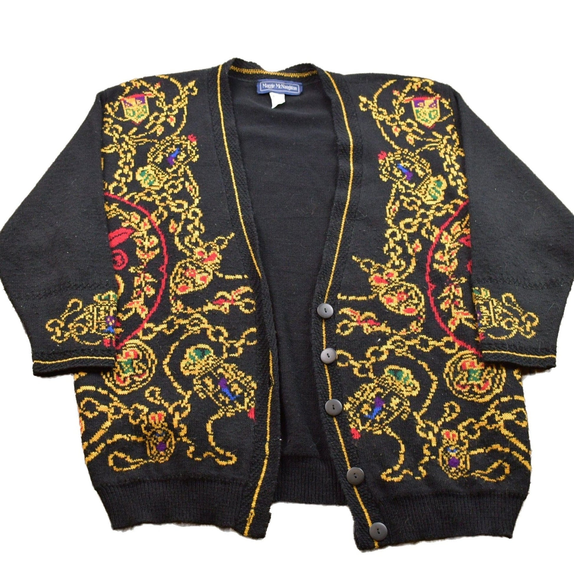 Vintage 1990s Maggie Mcnaughton Cardigan Sweater Men's 2XL from propervintagecanada