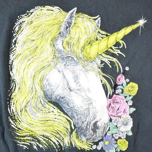 Vintage 1990s Magic Unicorn Souvenir Single Stitch Graphic Print T-Shirt Men's XL from propervintagecanada