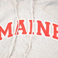 Vintage 1990s Maine Heavyweight Embroidered Cross Grain Hoodie Sweatshirt Men's L from propervintagecanada