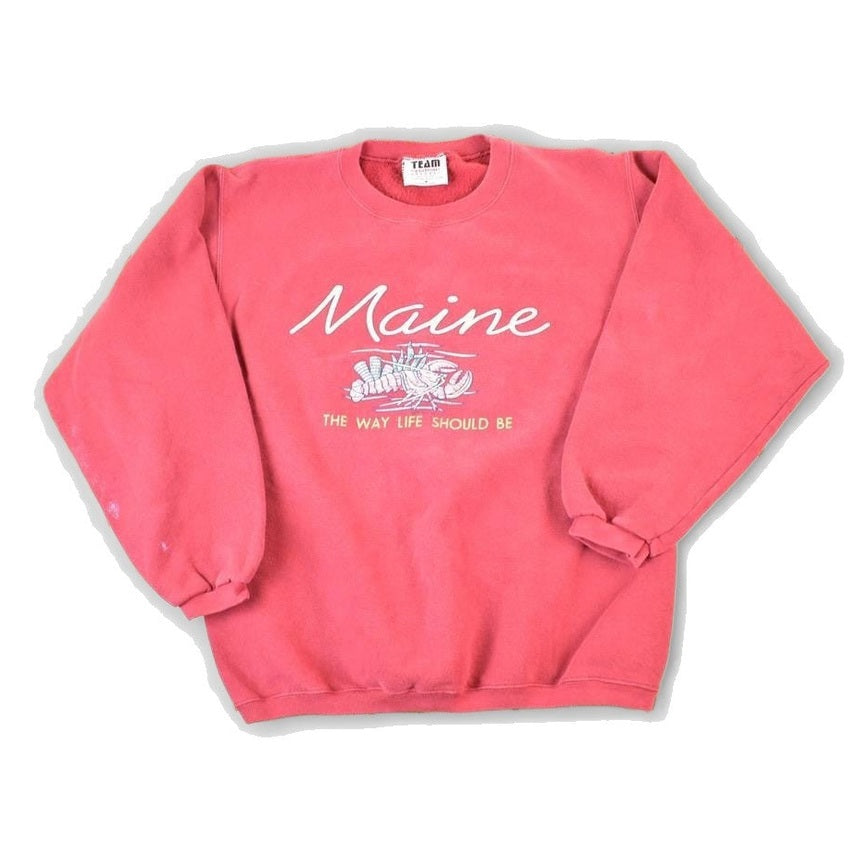 Vintage 1990s Maine The Way Life Should Be Crewneck Sweatshirt Mens S from propervintagecanada