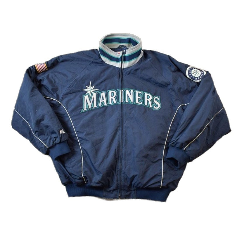 Vintage 1990s Majestic Seattle Mariners MLB Baseball Jacket Men's 2XL from propervintagecanada