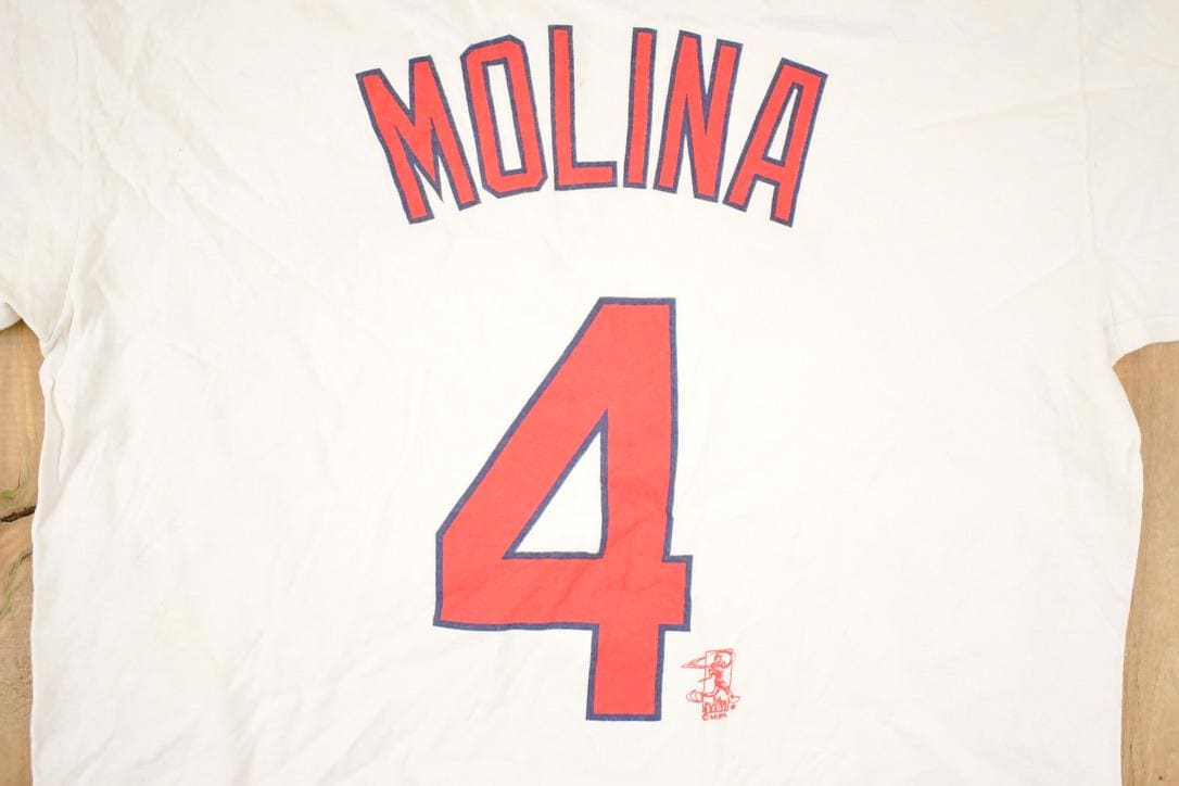 Vintage 1990s Majestic St Louis Cardinals MLB Souvenir Baseball T-Shirt Men's M from propervintagecanada