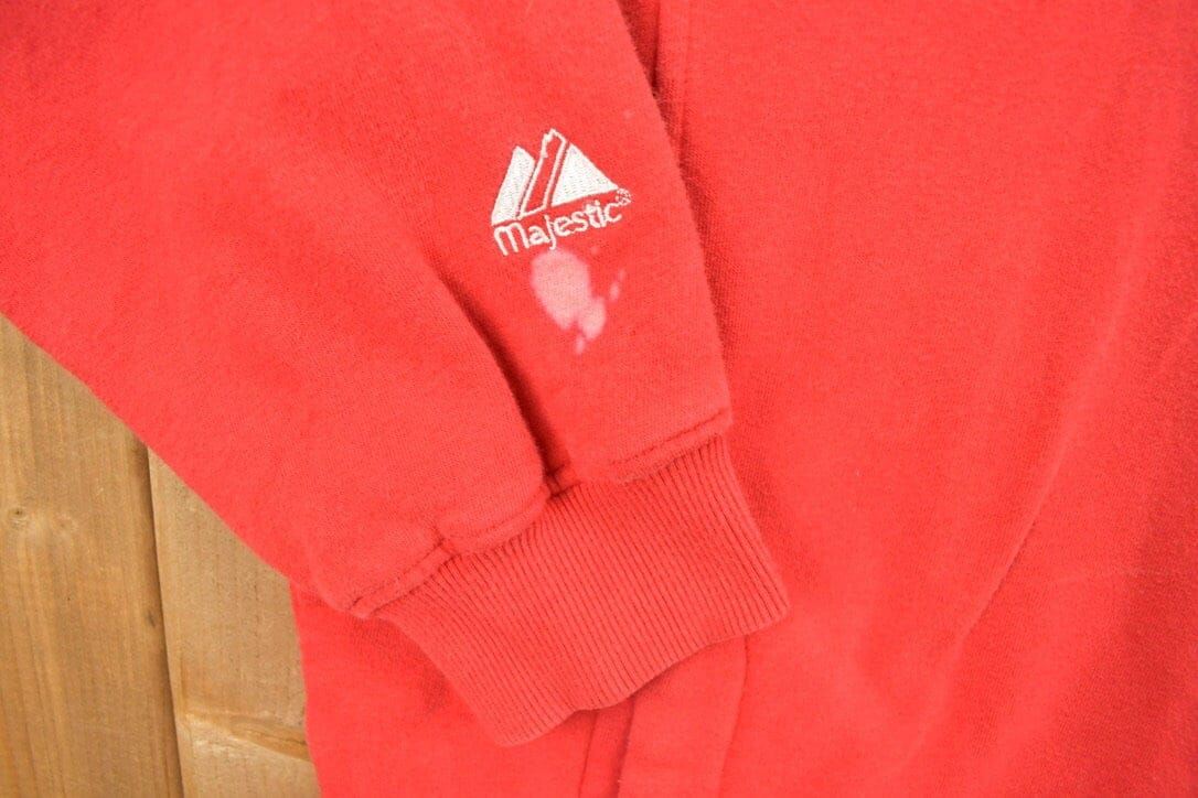 Vintage 1990s Majestic University Of Ohio State Buckeyes Embroidered Hoodie Men's XL from propervintagecanada