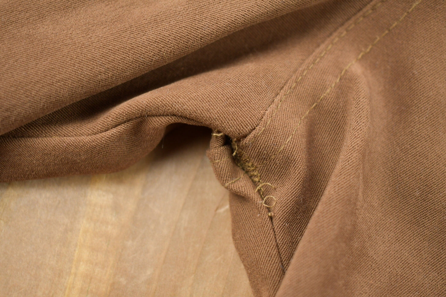 Vintage 1990s Mandee Blank Brown Button Up Shirt Men's Small from propervintagecanada