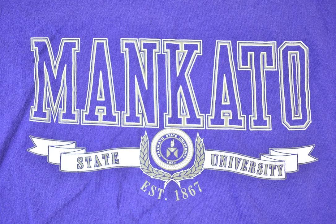 Vintage 1990s Mankato Double Collar Souvenir Single Stitch Graphic Print T-Shirt Men's Large from propervintagecanada