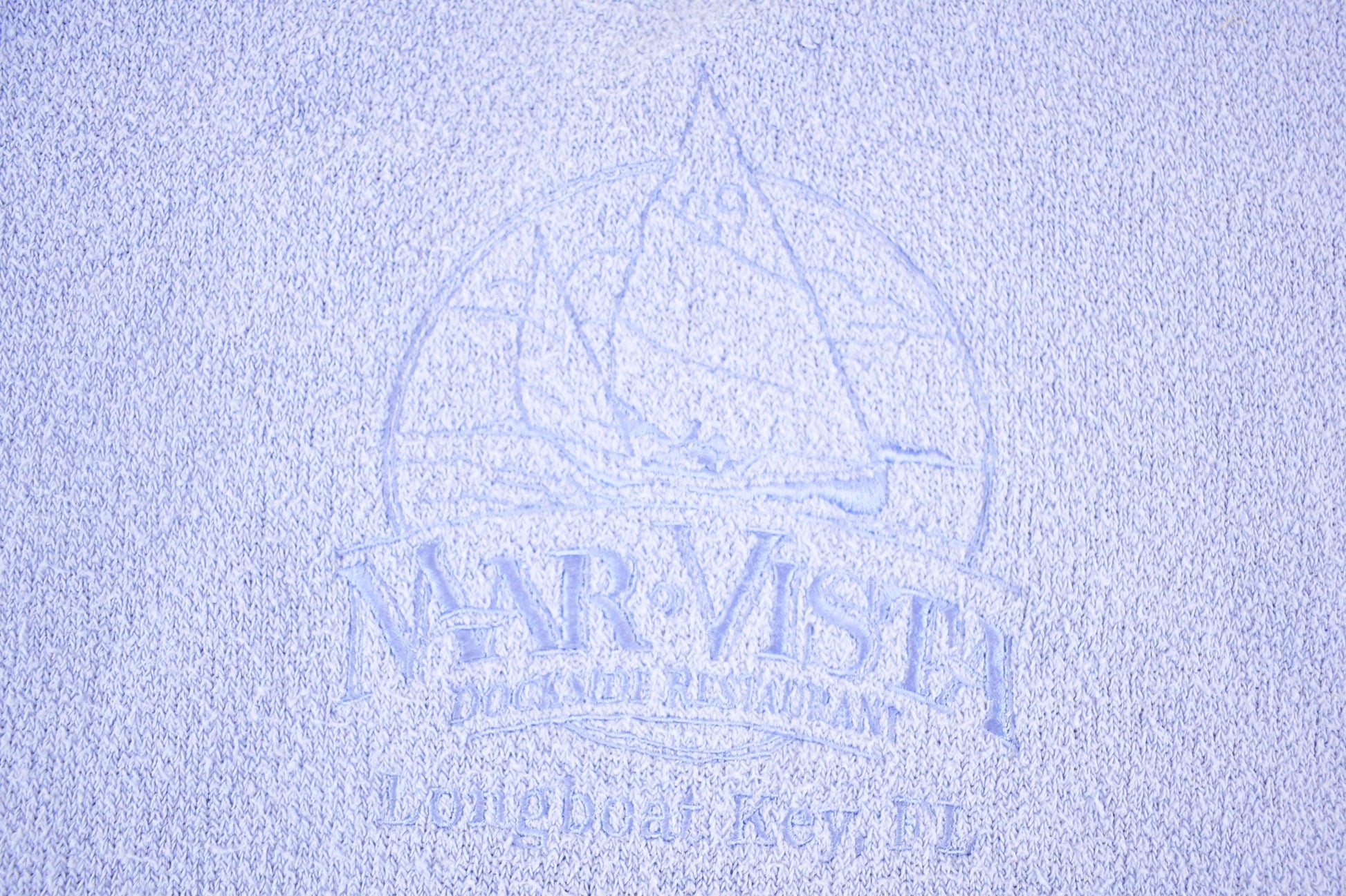 Vintage 1990s Mar Vista Dockside Restaurant Souvenir Crewneck Sweatshirt Men's L from propervintagecanada