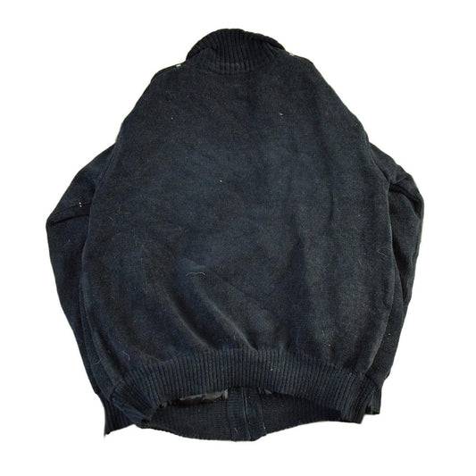 Vintage 1990s Marco Donatelli Knit Zip Up Sweater Jacket Men's Medium from propervintagecanada