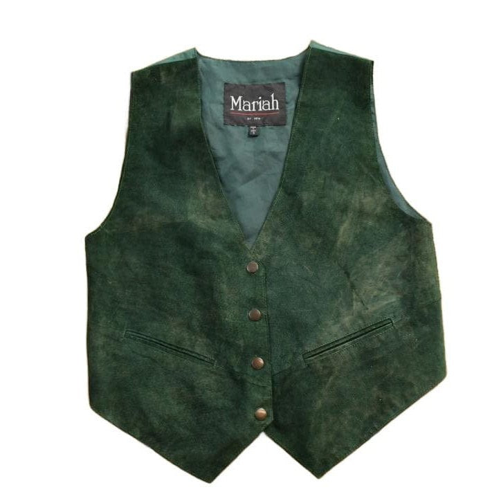 Vintage 1990s Mariah by MPW Suede Leather Vest Women's S from propervintagecanada