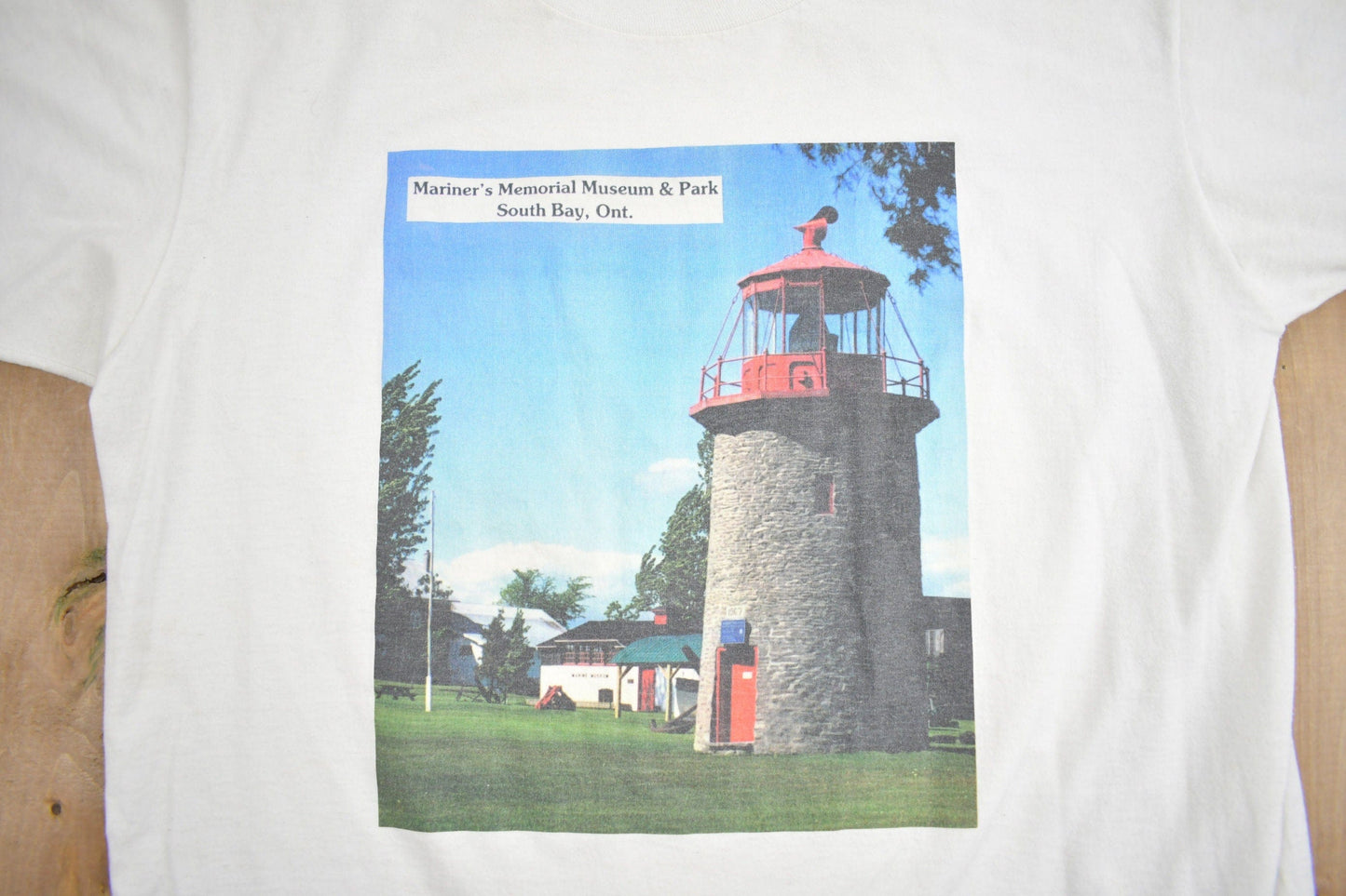 Vintage 1990s Mariner's Memorial Museum & Park Graphic T Shirt Men's Large from propervintagecanada