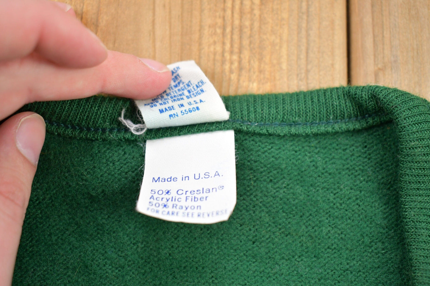 Vintage 1990s Marinette Catholic Central Michigan Knit Uniform Sweatshirt Men's 2XS from propervintagecanada
