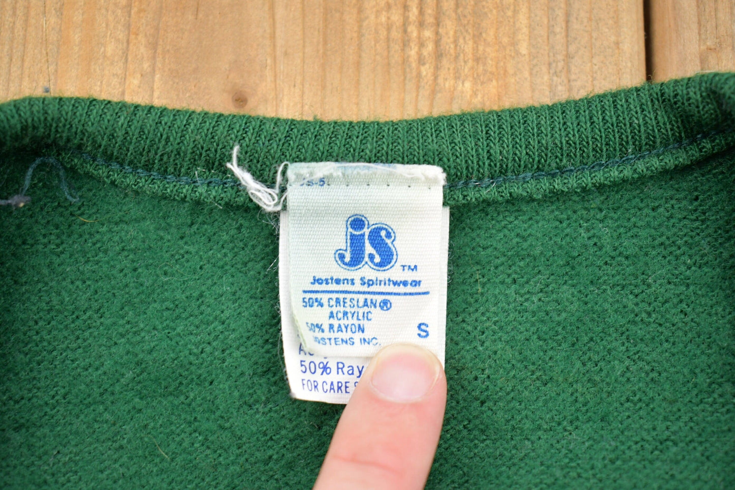 Vintage 1990s Marinette Catholic Central Michigan Knit Uniform Sweatshirt Men's 2XS from propervintagecanada