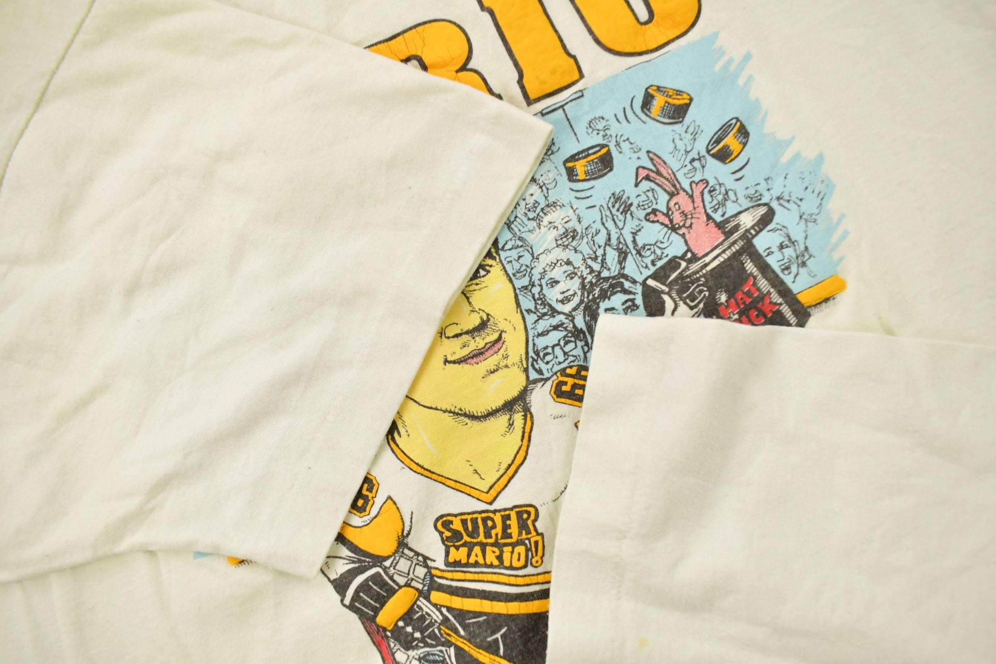 Vintage 1990s Mario Lemieux NHL Graphic T-Shirt Men's Large from propervintagecanada